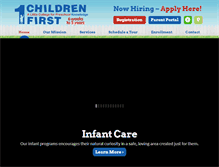 Tablet Screenshot of childrenfirstinc.com